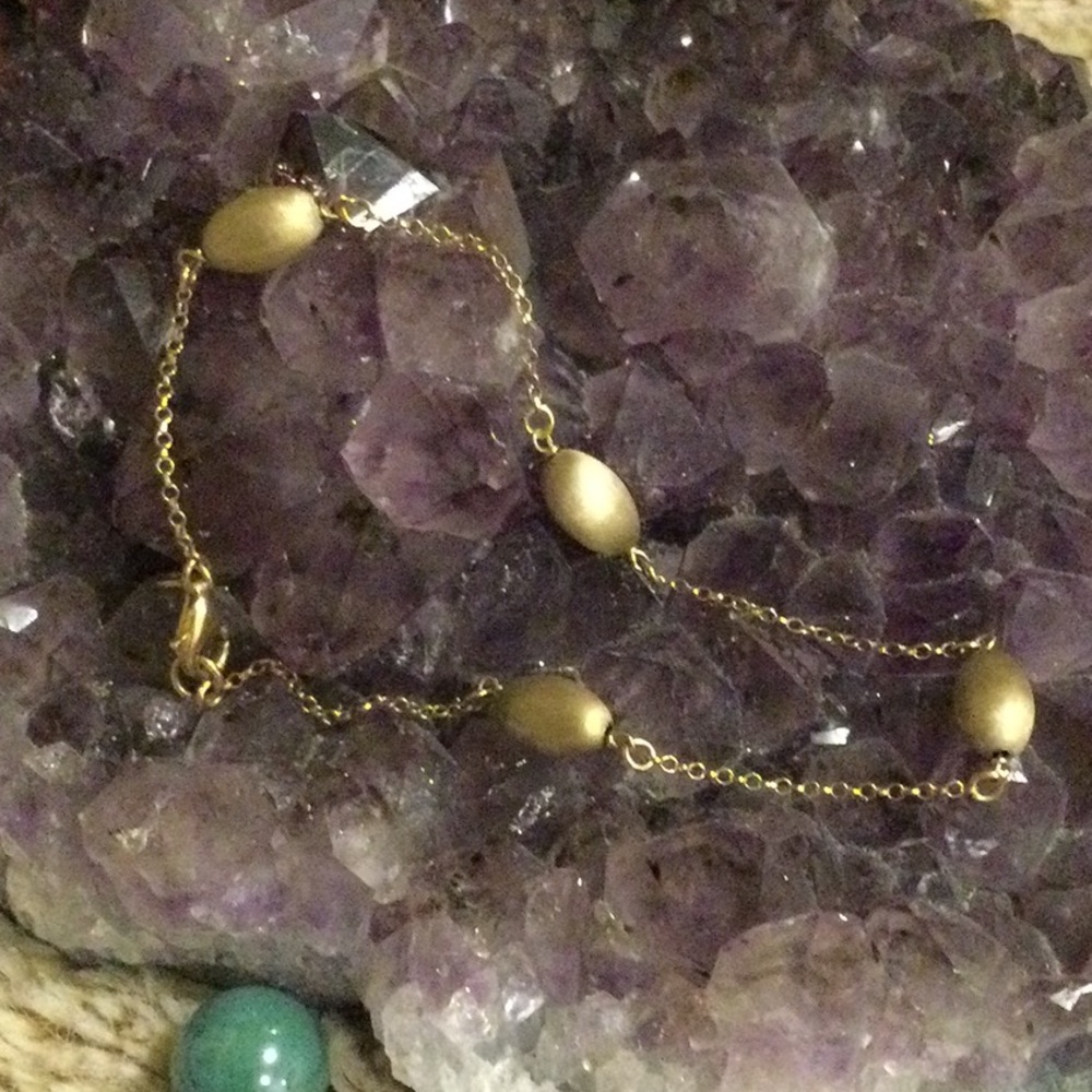 Veronese 925SS ANKLET w/4 Oval Spheres😎